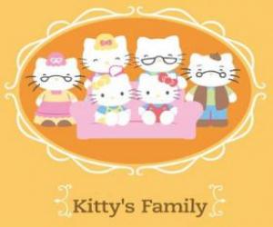 Puzzle Οικογένεια Hello Kitty είναι
